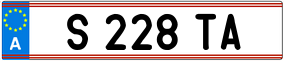 Trailer License Plate